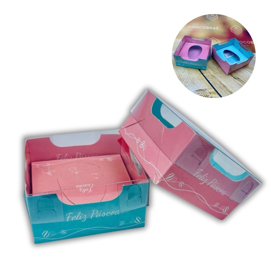 25 CAIXA P/ OVO 50G DUPLA FACE IDEIA PASCOA OUTLET