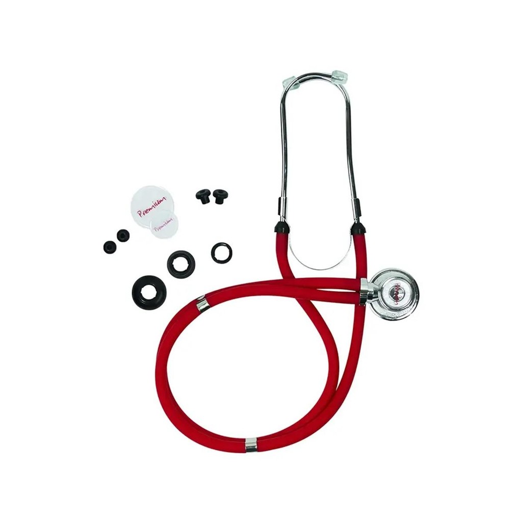 Estetoscópio Rappaport G-Tech Premium Cor Vermelho