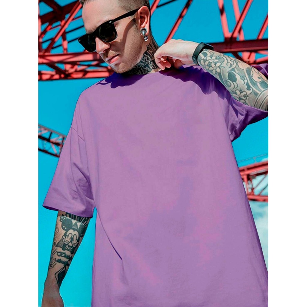 Blusa Oversized Unissex Streetwear Estilosa Academia Casual Camiseta Masculina Básica T Shirt