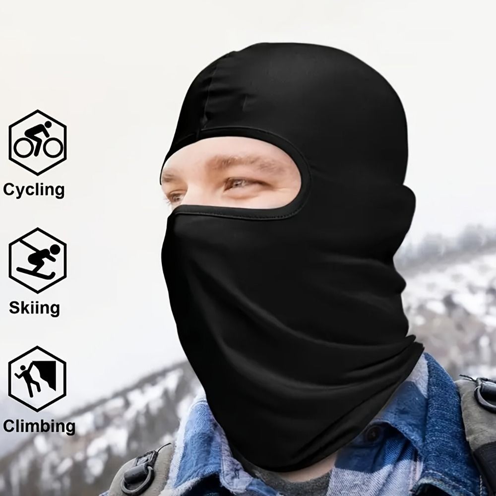 Ski , Chapéu Balaclava Estampado Rosa À Prova De Vento , Proteção Solar UV Feminino Masculino Capuz — imagem 2 de 2