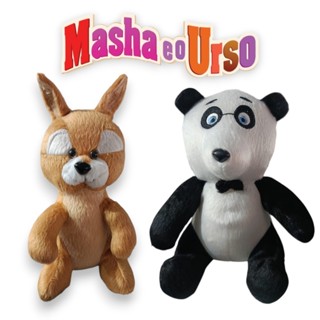 Amigos da Masha e o Urso Esquilo Ursinho Panda Pelúcia 20cm em Oferta na Shopee