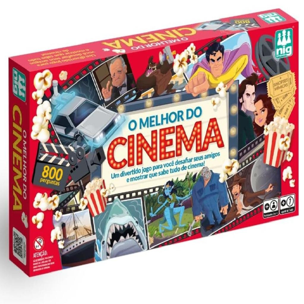 Jogo de Mesa o Melhor do Cinema Brinquedo Didático 800 Perguntas Nig Brinquedos — R$ 99,84 em Shopee