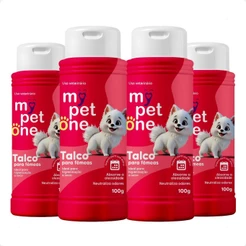 Kit 4 Talco Higiênico Perfumado Para Cães Fêmea Mypetone - 100g