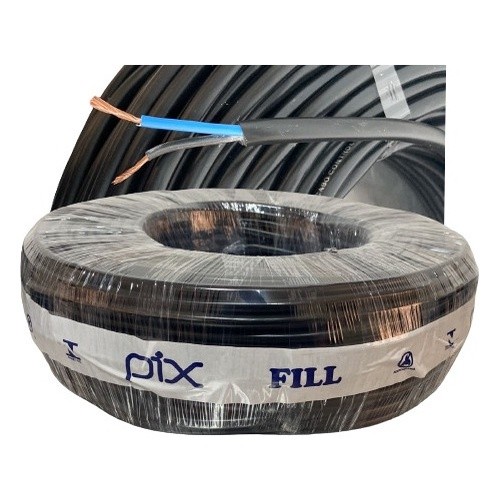 Fio Cabo Flexivel Pp 2x6mm Para Extensão - 100 Metros