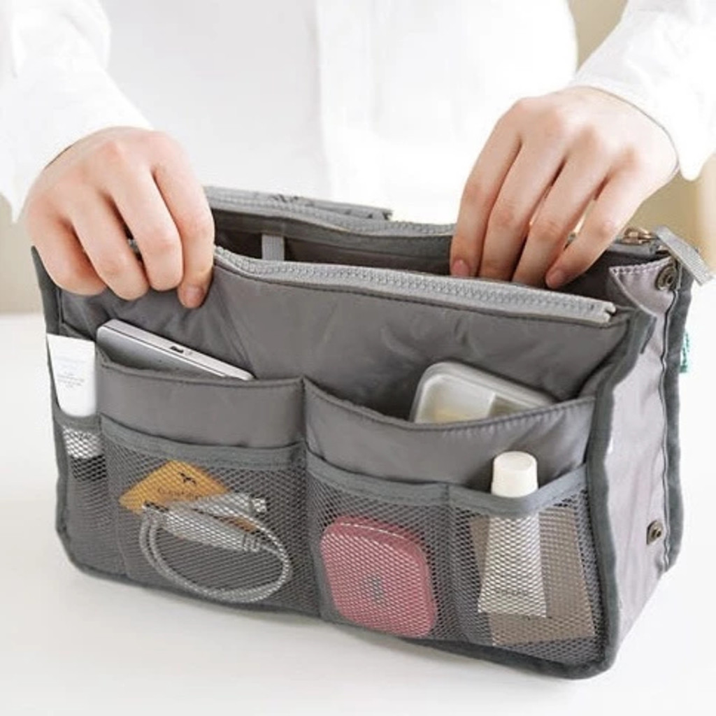 Bolsa Maquiagem Estojo Escolar Necessaire Quadrada Organizador Para Viagem Impermeavel Com Grande Capacidade