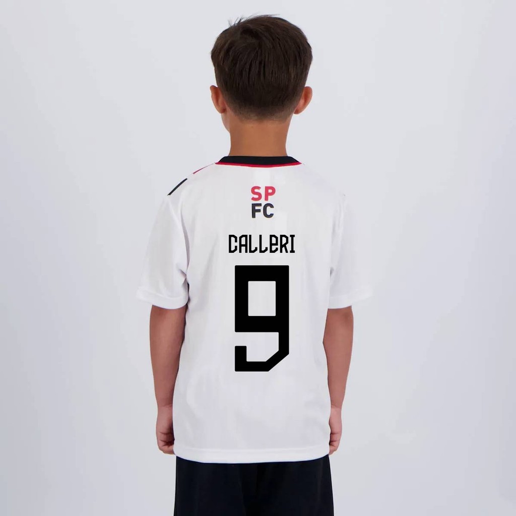 Camisa São Paulo Calleri 9 Amago Infantil em Oferta na Shopee