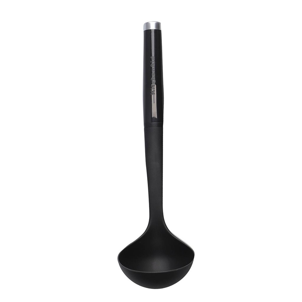 Concha de Nylon Caldo Sopa Molho Cozinha Colher Preto Utensílios Luxo KitchenAid