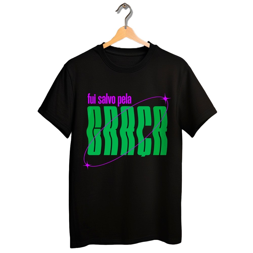 Camisa Unissex Infantil Juvenil Estampas Religiosas