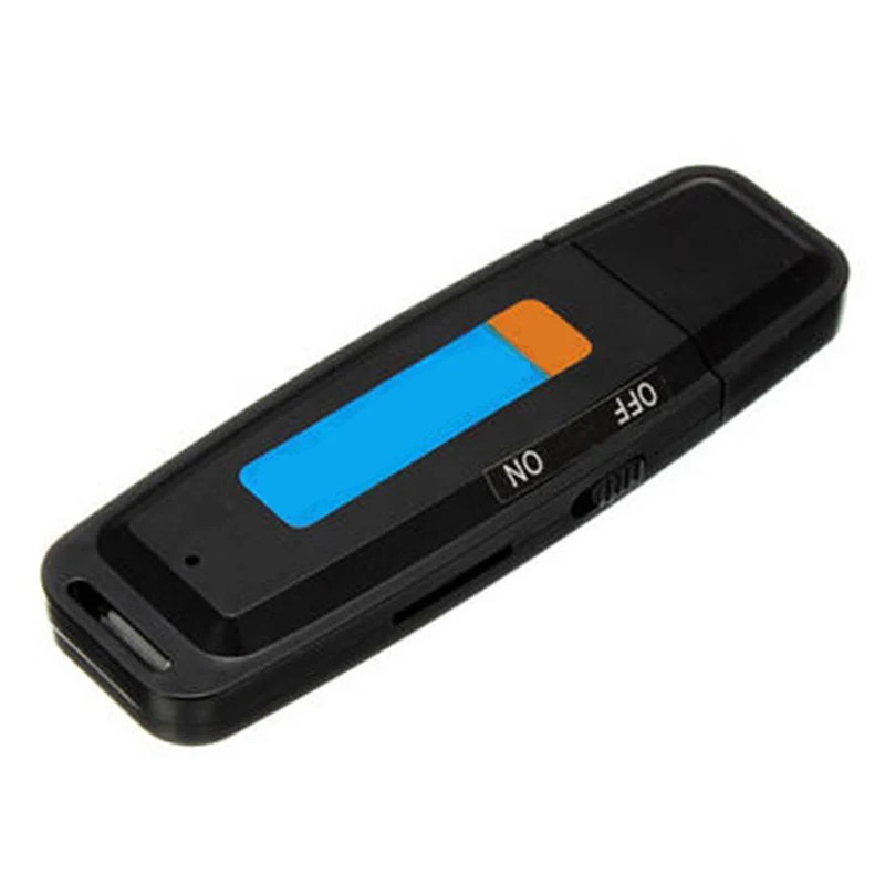 Mini Gravador Voz Arquivos Espião Pendrive Cartão Até 32gb