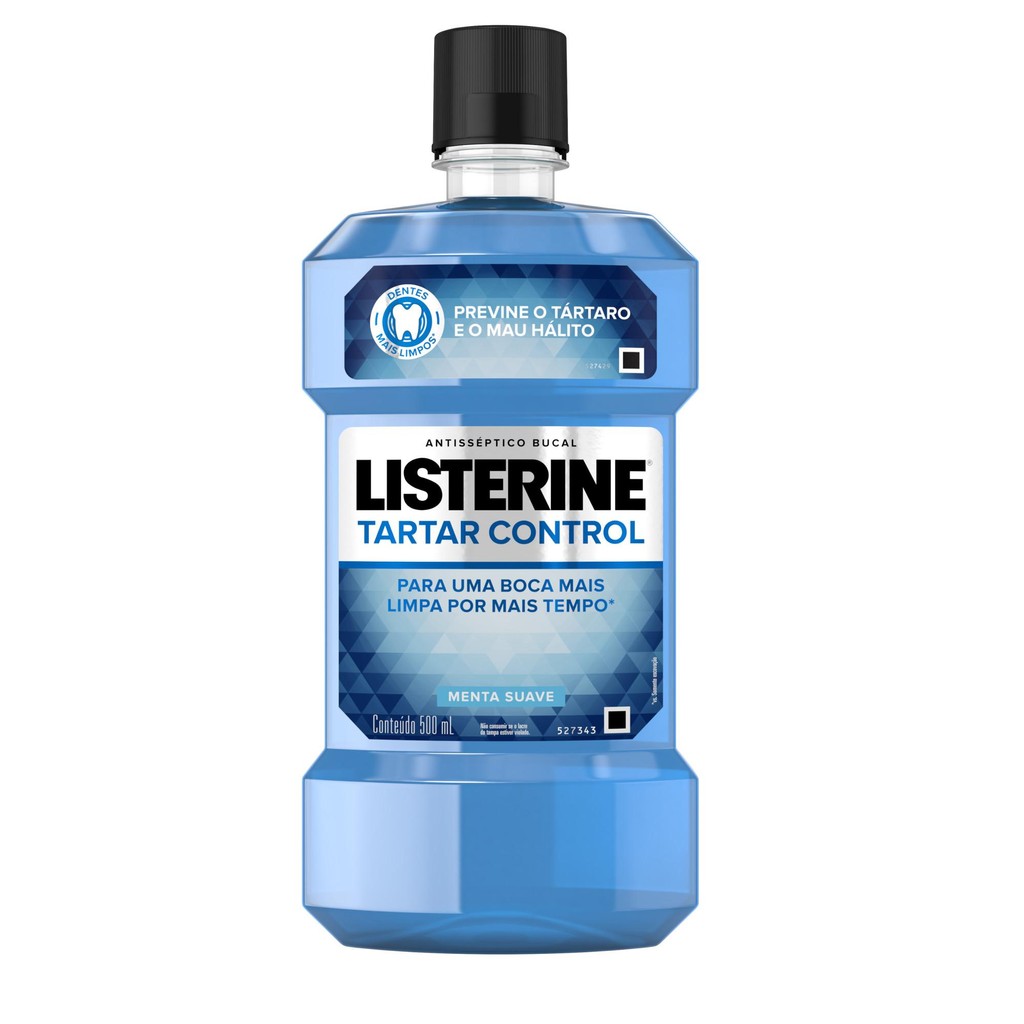 Antisséptico Bucal Listerine Antitártaro 500ml em Oferta na Shopee