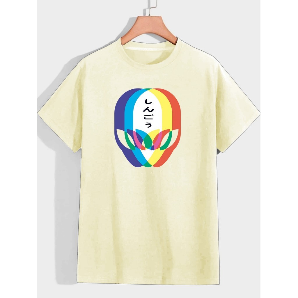 Camiseta Casual Clássica Despojada T-Shirt Unisex Oversized Estampada Alien 3D Life Style Off White