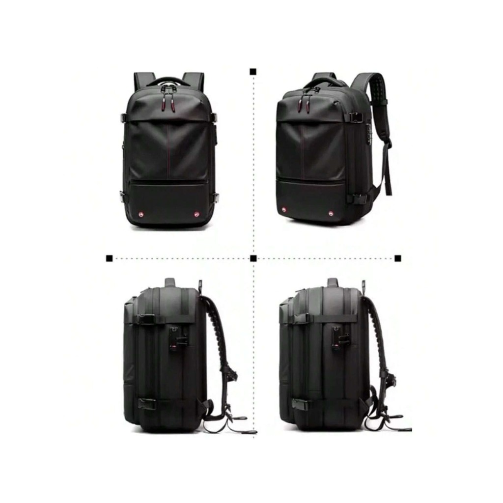 Mochila 60l Laptop De Compressão A Vácuo De Grande Capacidade, Mochila De Viagem Estendida