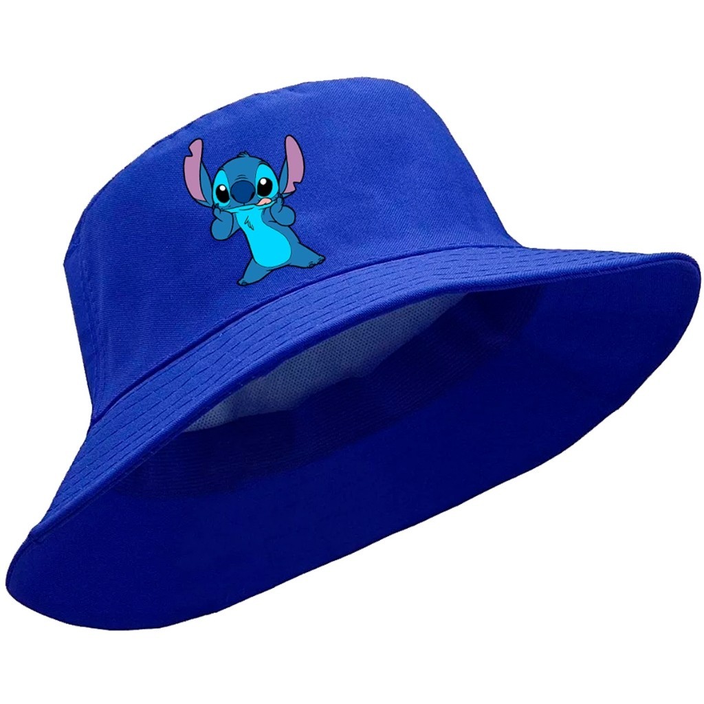 Chapéu Bucket Hat Ohanna Lilo Stitch Linguinha em Oferta na Shopee