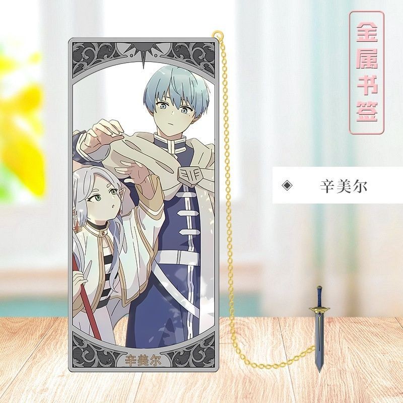 2025 Anime Sousou no Frierenen Beyond Journey's End Frieren Himmel Marcadores De Metal Vazados Com Borlas Pingente Prese