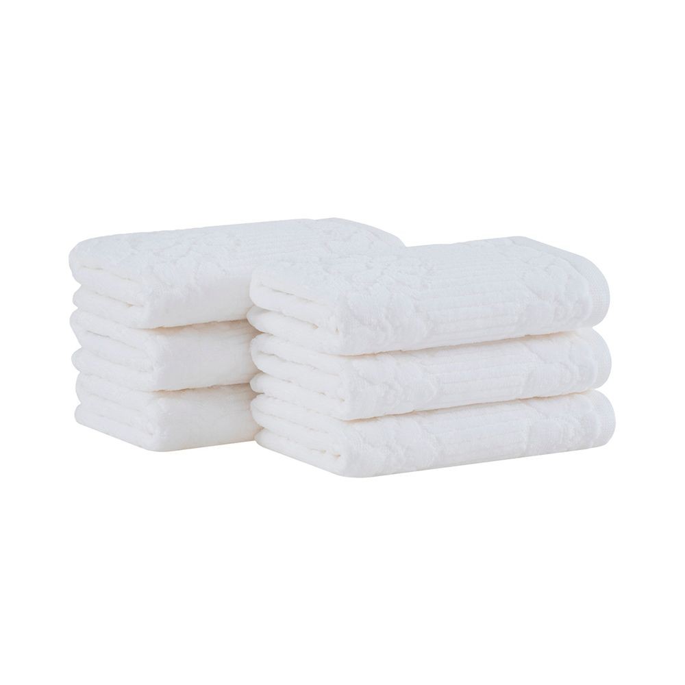 Kit 6 peças Toalha Lavabo Buddemeyer Lollipop Branco - Home & Living
