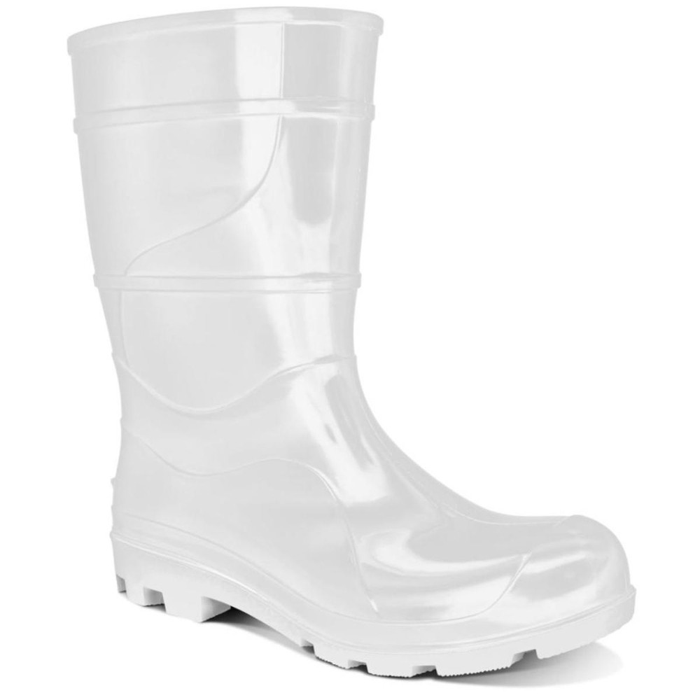 Bota PVC Cano Médio Cartom CA 32165 - Branco em Oferta na Shopee