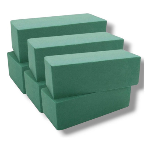 6 Un Espuma Esponja Floral Tijolo Fenolica Arranjo Naturais em Oferta na Shopee