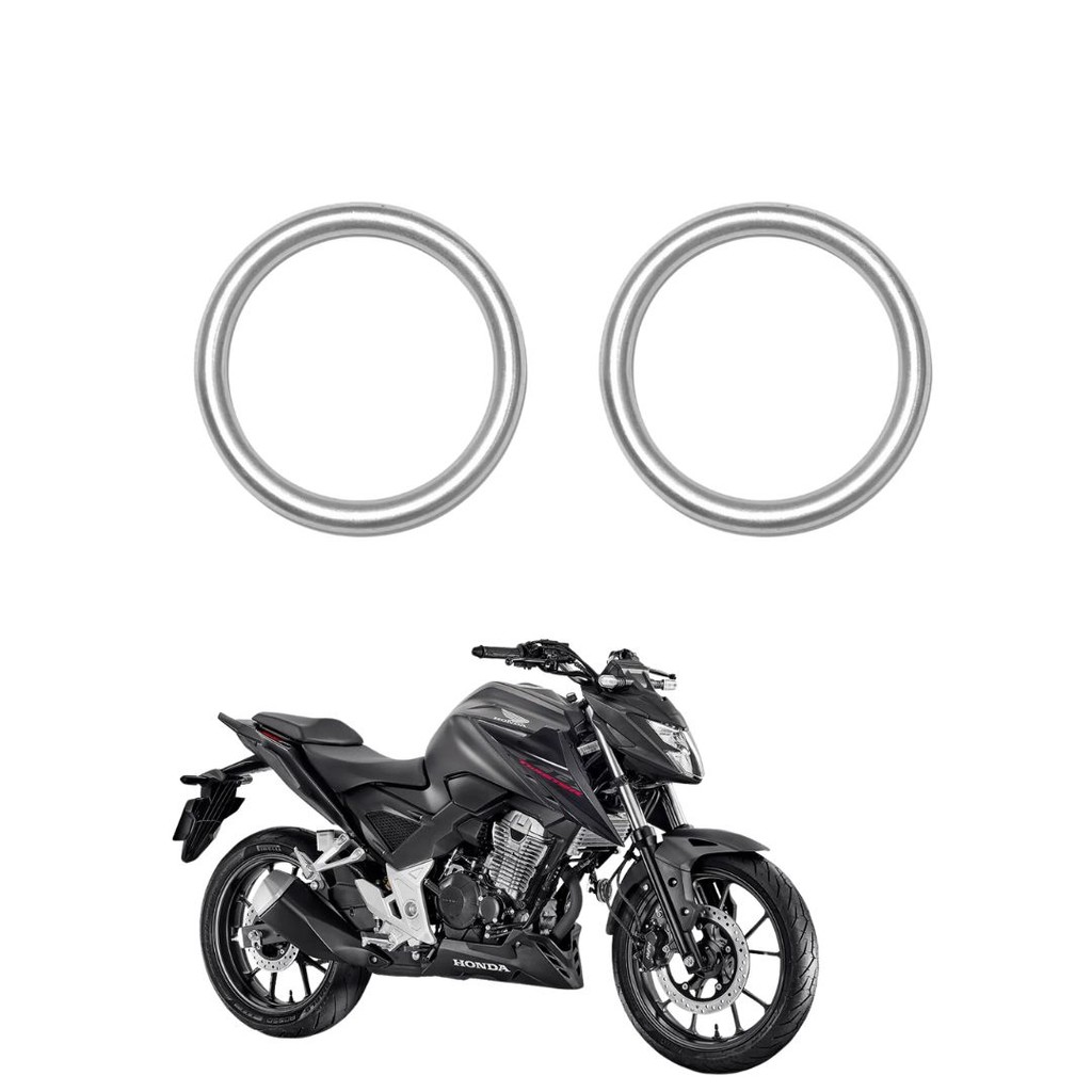 2 Anel vedação escape nova cb300 twister 23 24 escapamento