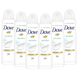 Kit 6 und Desod Aero Dove Sensitive Sem Perfume 150ml em Oferta na Shopee