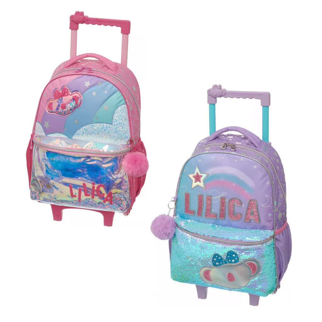 Mochila de Rodinha Infantil Feminino Lilica Ripilica - Lilica