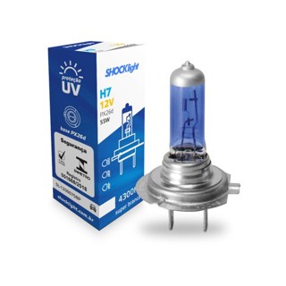 LÂMPADA HALOGENA SHOCK LIGHT H7 55W 12V 4300K SL-120007SBP em Oferta na Shopee