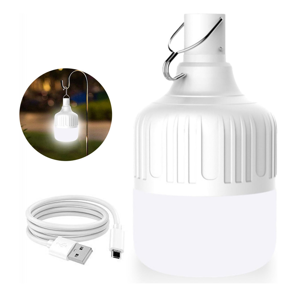 Lampião Camping Led Usb Recarregável Acampamento Barraca 60w