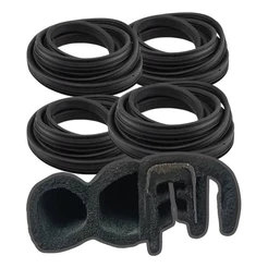 Kit 4 Borracha Porta Guarnição Tribulbo C/ Aba Mod Original