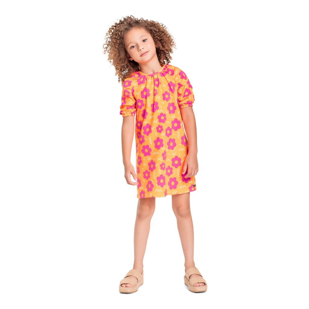 Vestido Infantil em Cotton para Menina Quimby - Baby & Kids Fashion