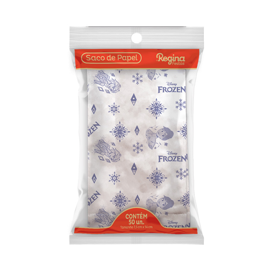 Saco de Papel - Frozen - 50 unidades - Regina - Rizzo