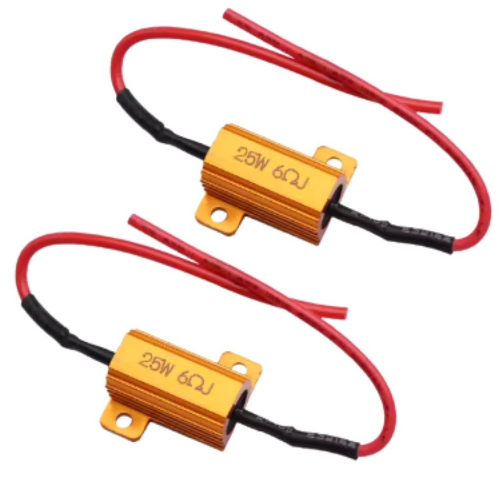 KIT 2 RESISTOR CANCELLER 25W 6RJ LIVRE ERROS em Oferta na Shopee
