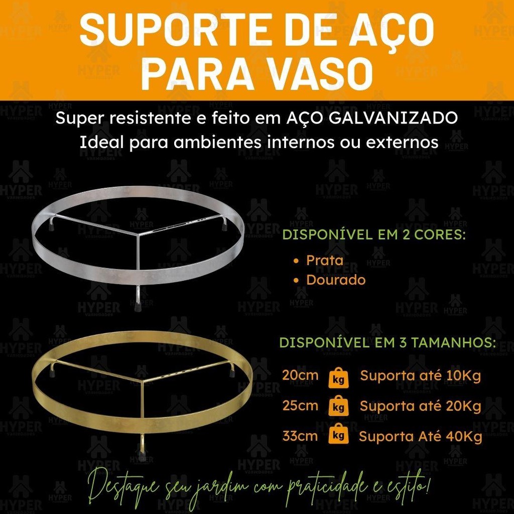 Suporte de Aço para Vaso Alpif