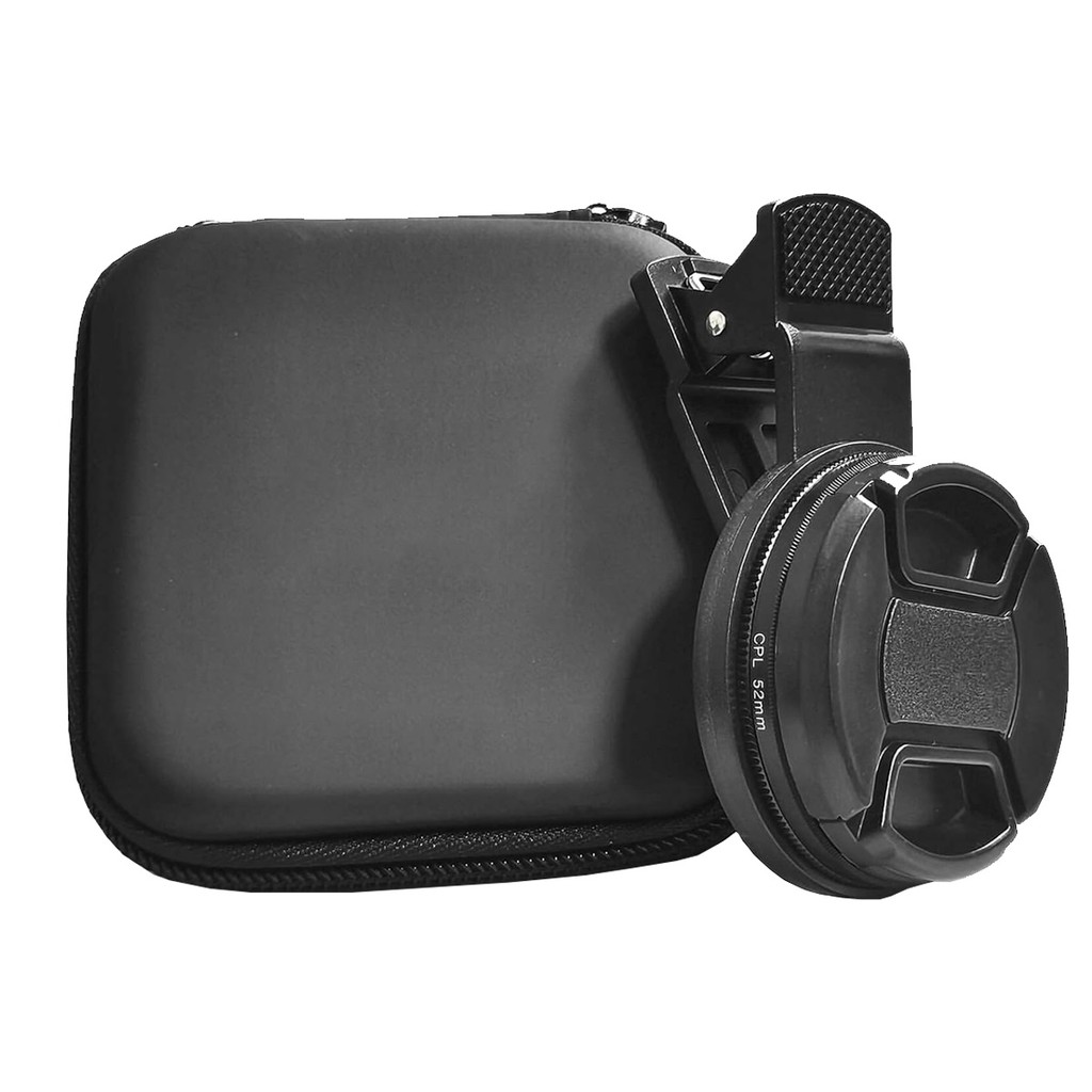 Lente Cpl 52mm Polarizada Celular Foto C/ Case P/ iPhone