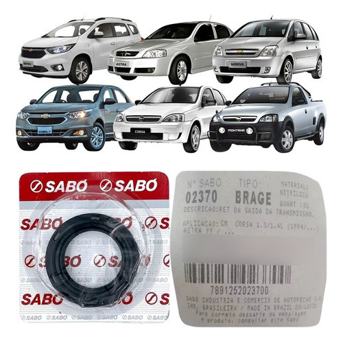 Retentor da Caixa de Mudanças - GM Corsa Astra Vectra Celta Prisma Montana Agile Cobalt - Sabó