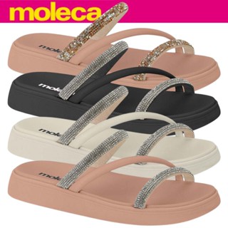 Sandalia Feminina Papete Virginia Strass Pedrinhas Brilho Birken Moleca Original em Oferta na Shopee