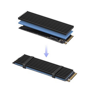 Dissipador de Calor Alumínio SSD NVMe M2 M.2 2280 Com Thermal Pad e Borrachas de Fixação em Oferta na Shopee