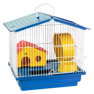 Gaiola Hamster 1 Andar Teto Plástico Segurança Conforto Jel Plast Pet Roe em Oferta na Shopee