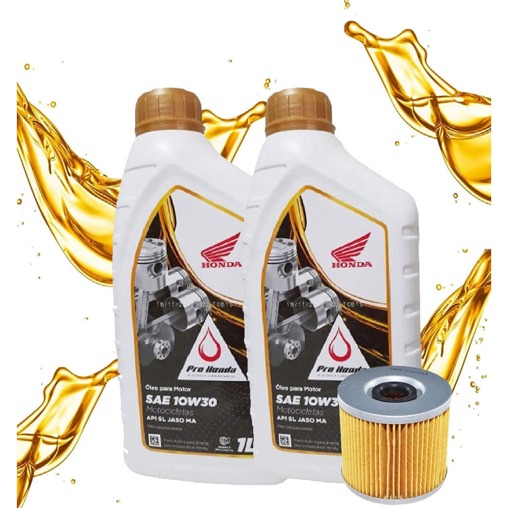 Troca De Óleo Cb 300f Twister 2 Litros HONDA 10w30 + Filtro — imagem 2 de 2