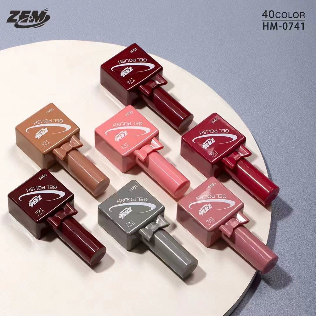 Esmalte Em Gel ZEM 15ml Profissional Coleção HM Cores Lindas Unhas Gel UV LED Premium Pronto Entrega