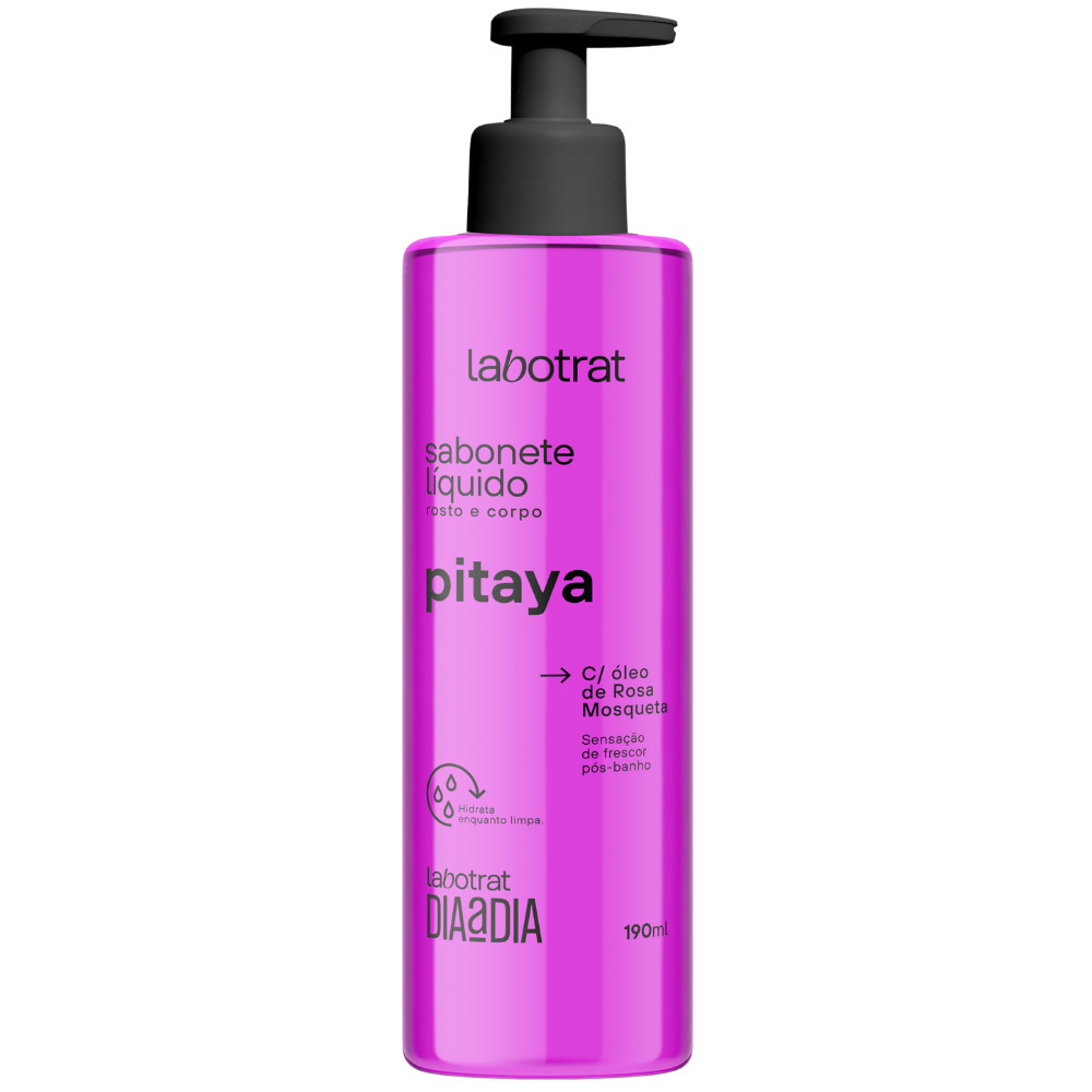 Sabonete Líquido Rosto e Corpo Pitaya Hidrata Labotrat 190ml em Oferta na Shopee