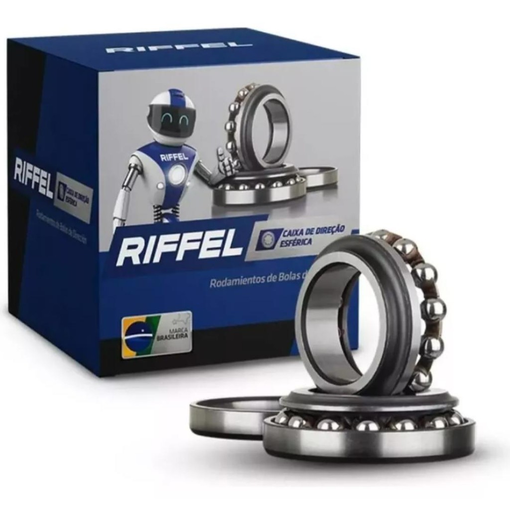 Caixa Direção Esférica Cb Twister Cbr Cbx Nc 92 93 94 95 96 97 98 99 2000 A 2025 Original Riffel — imagem 2 de 2