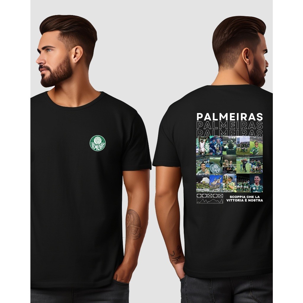 Camiseta Palmeiras futebol fotos 100% Algodão 30.1 01
