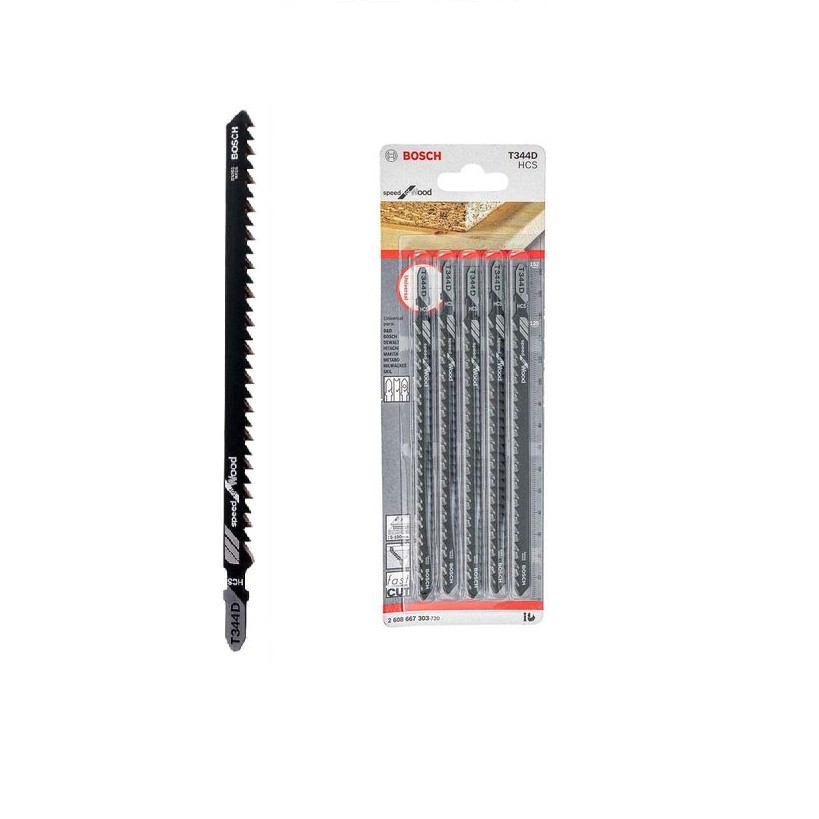 Kit 05 Lâminas de Serra Tico-Tico para Madeira T344D Bosch em Oferta na Shopee
