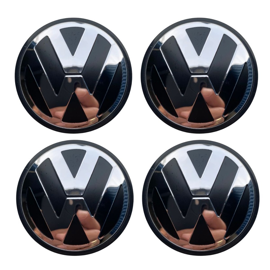 Kit 4 Calotinha Centro Roda Jetta Tsi 2011 2014 2016 Amarok