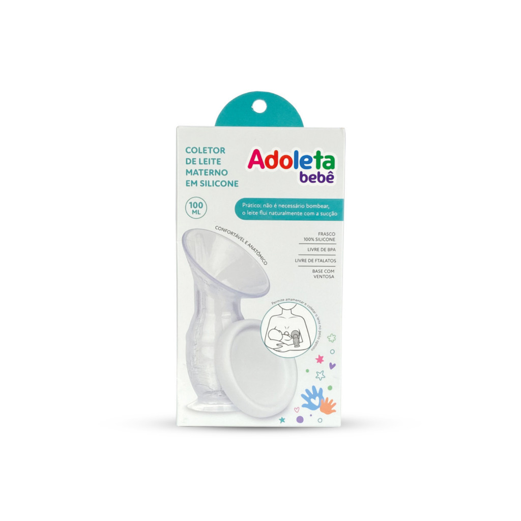 COLETOR DE LEITE MATERNO EM SILICONE BRANCO CAJOVIL