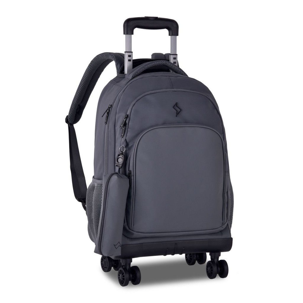 Kit Mochila de Rodinhas Giro 360° Hayup C/ Estojo Simples Executiva Escolar/Viagem - Clio