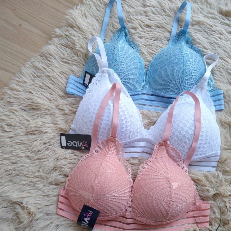Sutiã Bojo de Renda e Cós Elástico Lingerie Fabricação Própria