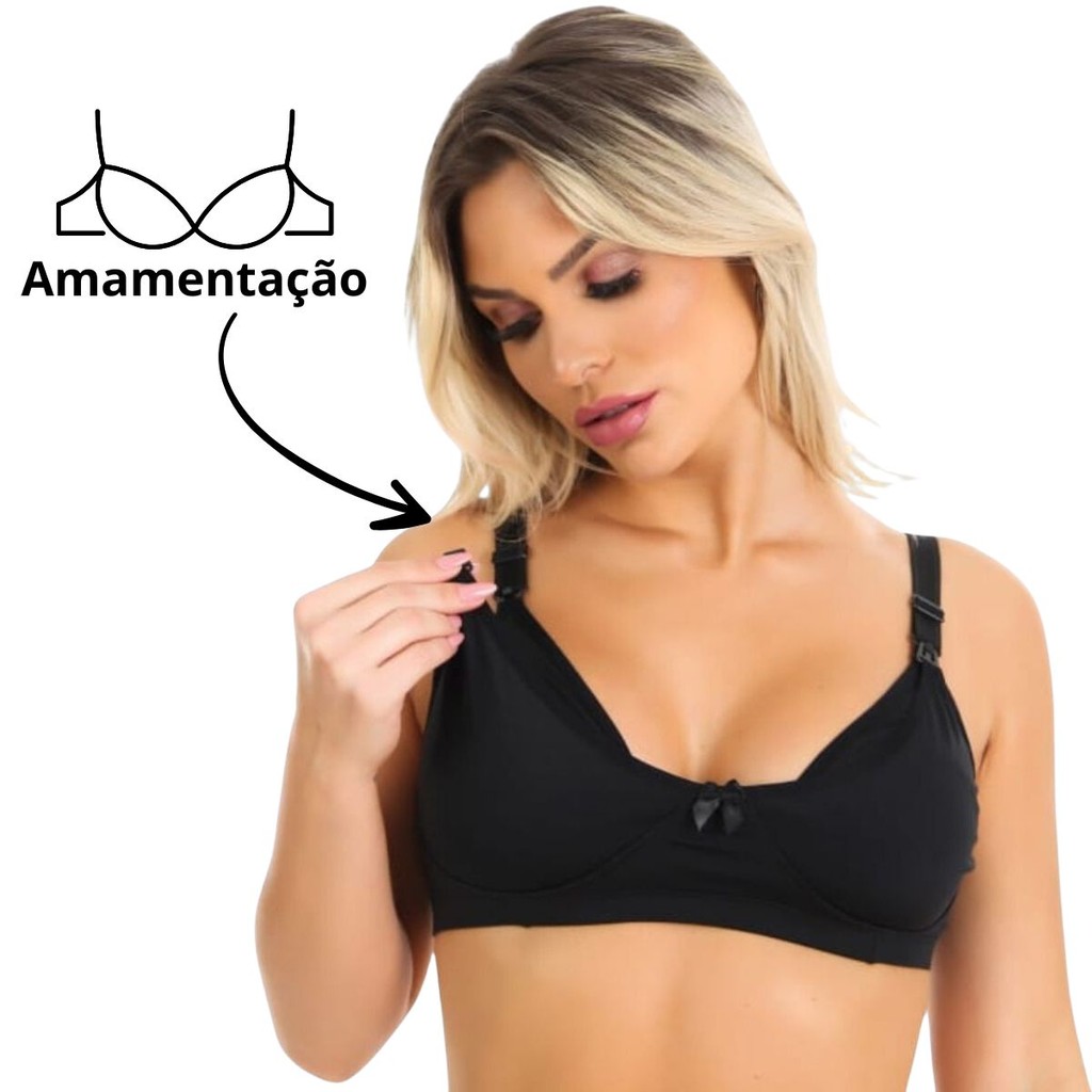 Sutiã Amamentação Reforçado Gestante Pós Parto Maternidade - AmaLiz Ads em Oferta na Shopee