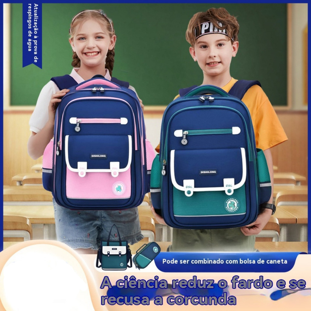 Mochila Escolar Infantil Multifuncional de Grande Capacidade - Design de Cartoons para Meninas YB-306# yobel em Oferta na Shopee