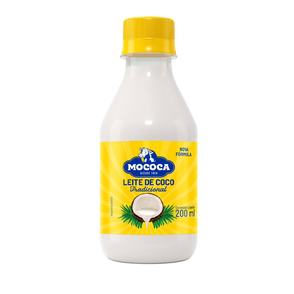 Leite de Coco Tradicional Garrafa 200ml Mococa - Food & Beverages