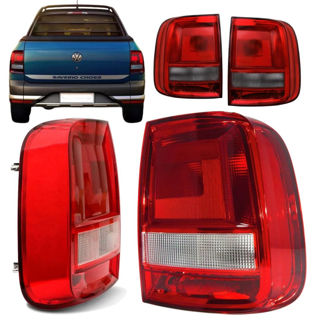 Lanterna Saveiro G7 G8 2016 a 2022 Fumê ou Cristal em Oferta na Shopee